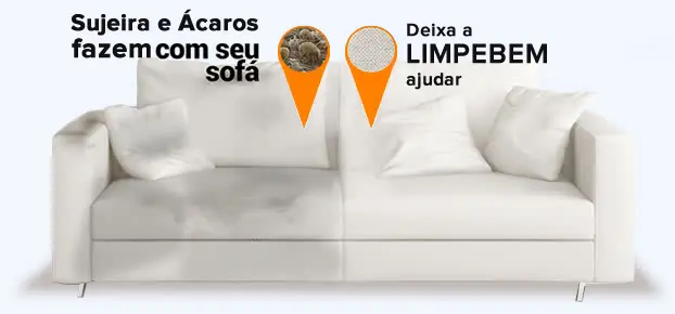 limpeza de sofá